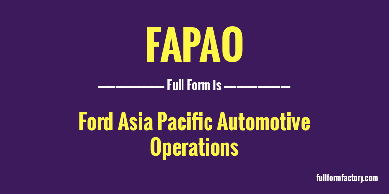 fapao-full-form