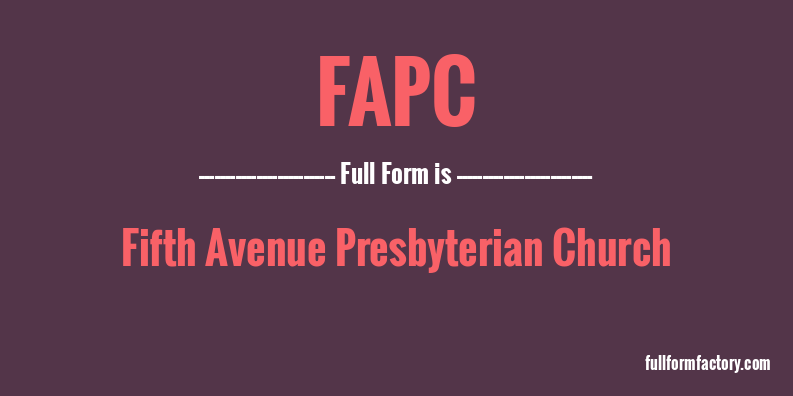 fapc-full-form