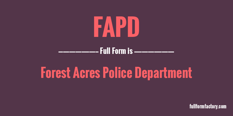 fapd-full-form