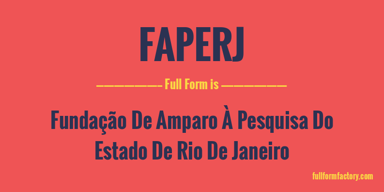 faperj-full-form