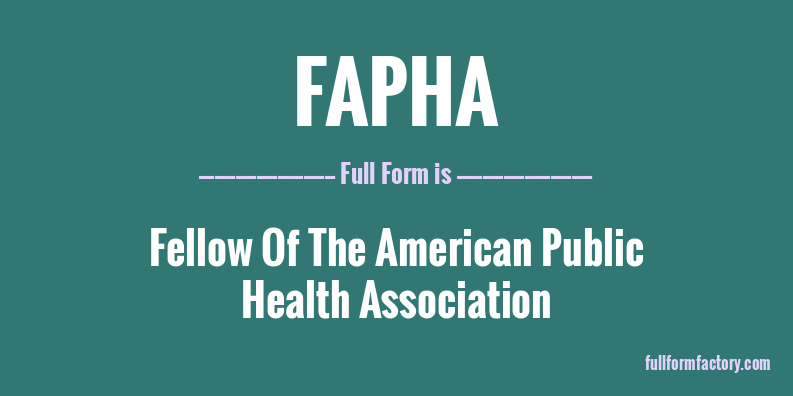fapha-full-form