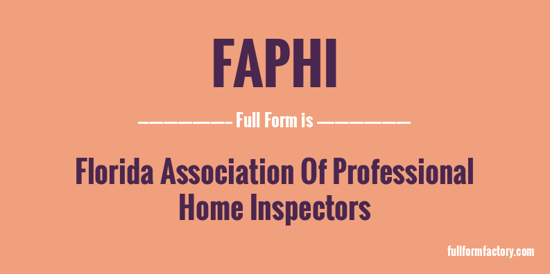 faphi-full-form