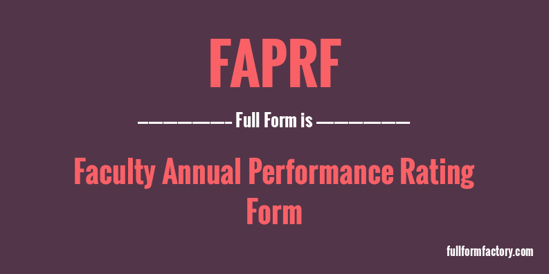 faprf-full-form