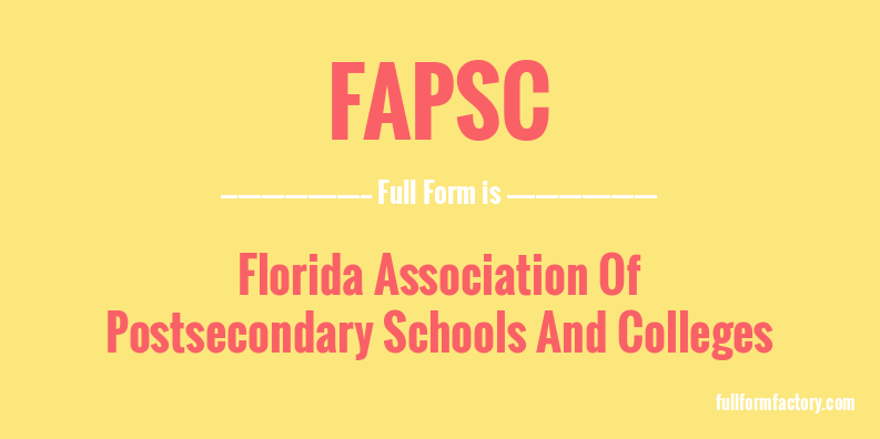fapsc-full-form