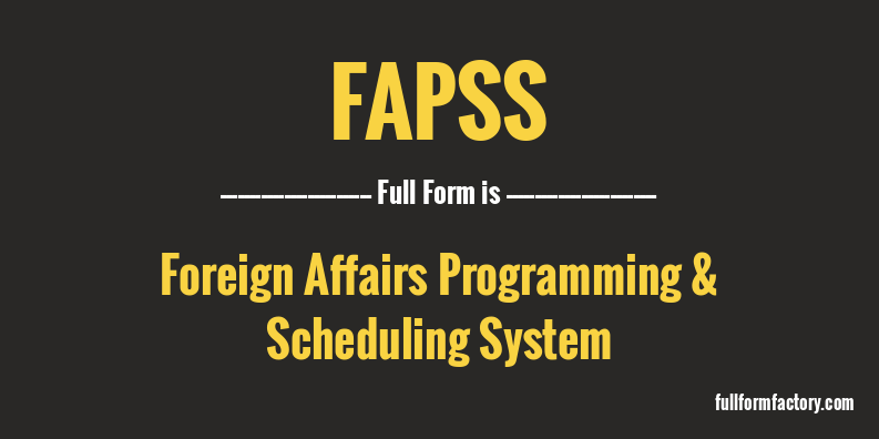 fapss-full-form