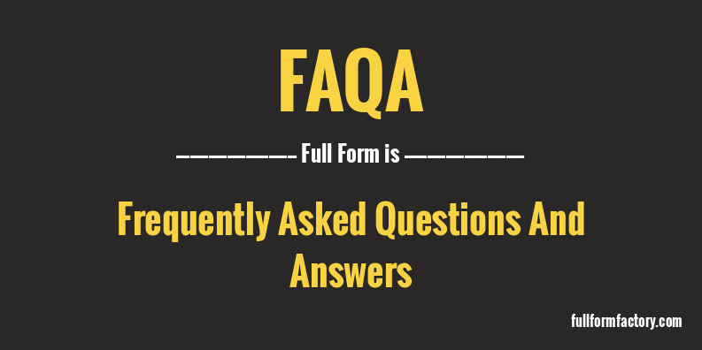 faqa-full-form