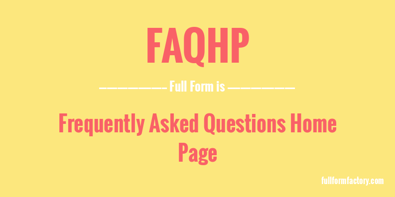 faqhp-full-form