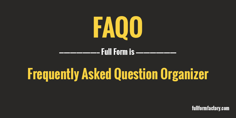 faqo-full-form