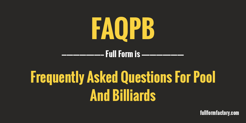faqpb-full-form