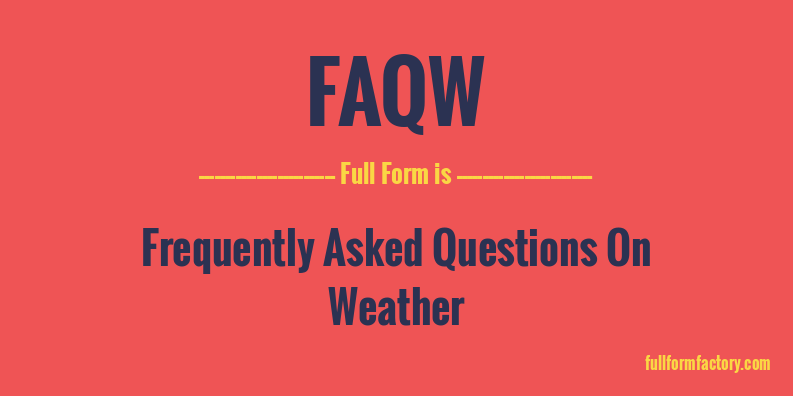 faqw-full-form