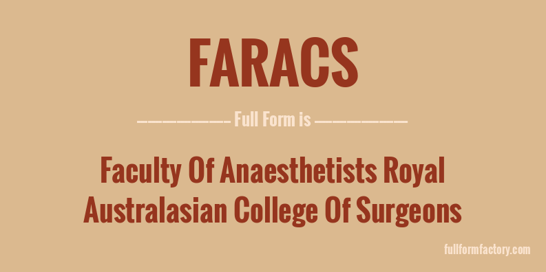 faracs-full-form