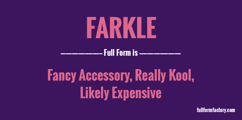 farkle-full-form
