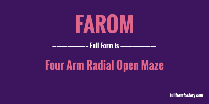 farom-full-form