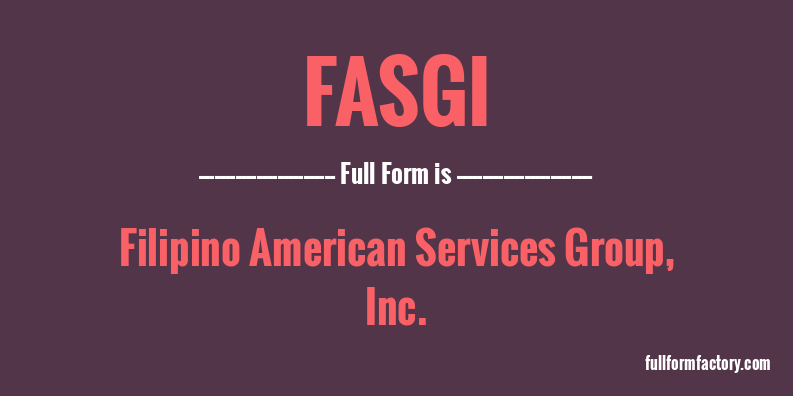 fasgi-full-form