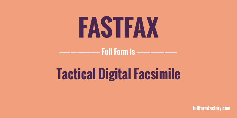 fastfax-full-form