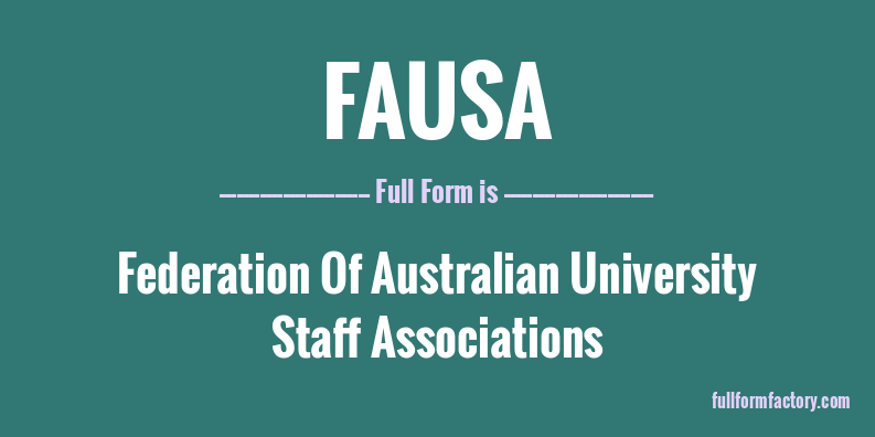 fausa-full-form