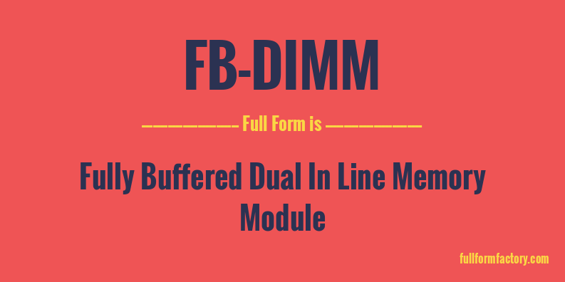 fb-dimm-full-form