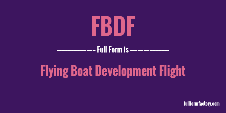 fbdf-full-form