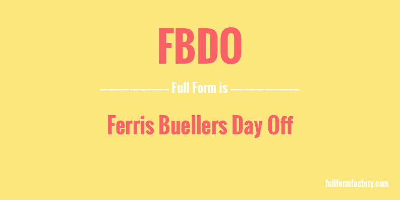 fbdo-full-form