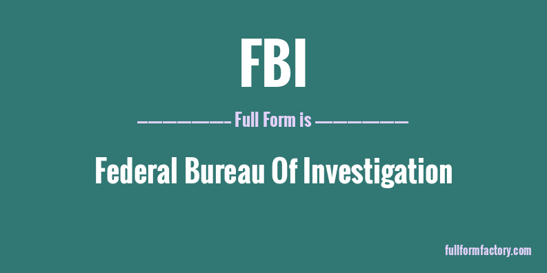 fbi-full-form