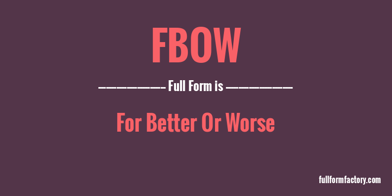 fbow-full-form