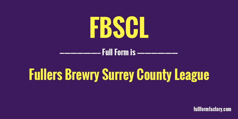 fbscl-full-form