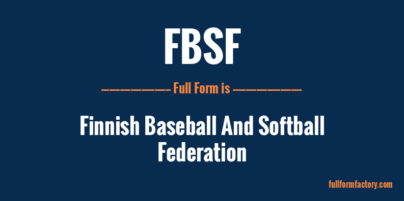 fbsf-full-form