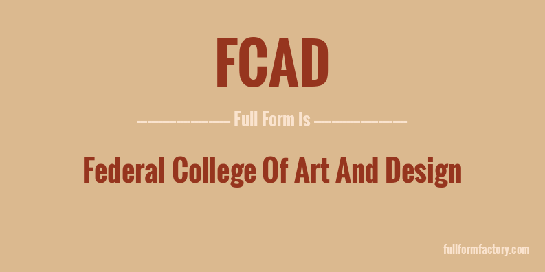 fcad-full-form