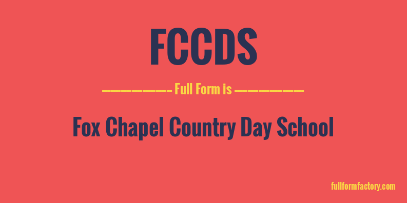 fccds-full-form