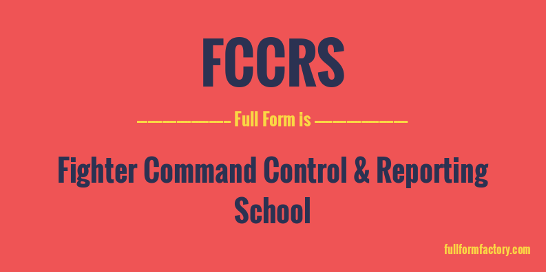 fccrs-full-form
