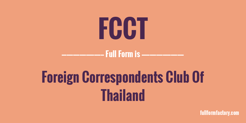 fcct-full-form