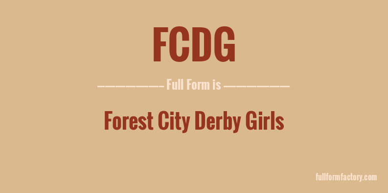 fcdg-full-form