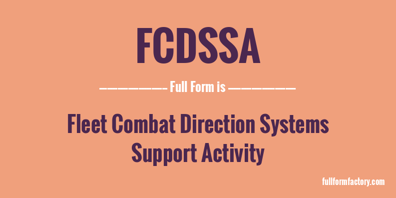 fcdssa-full-form