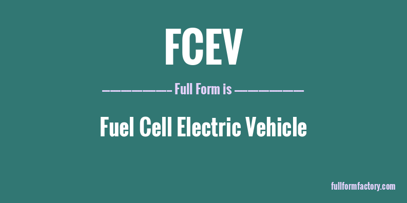 fcev-full-form