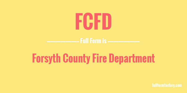 fcfd-full-form