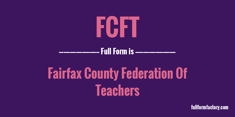 fcft-full-form