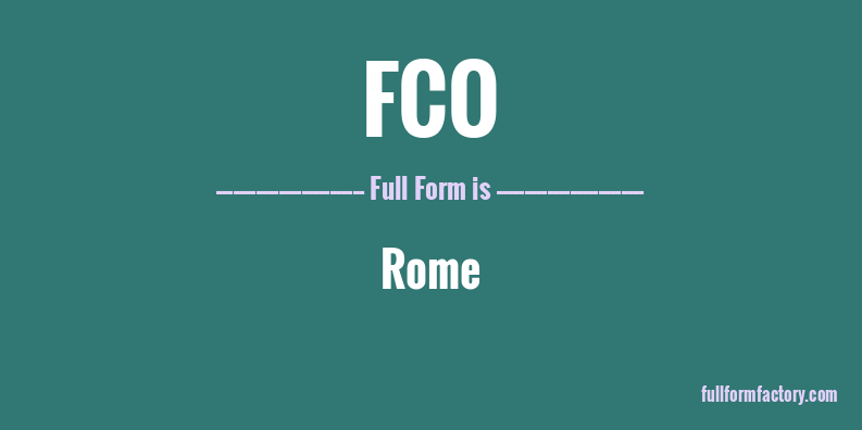 fco-full-form