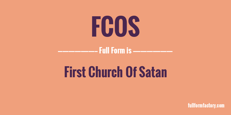 fcos-full-form