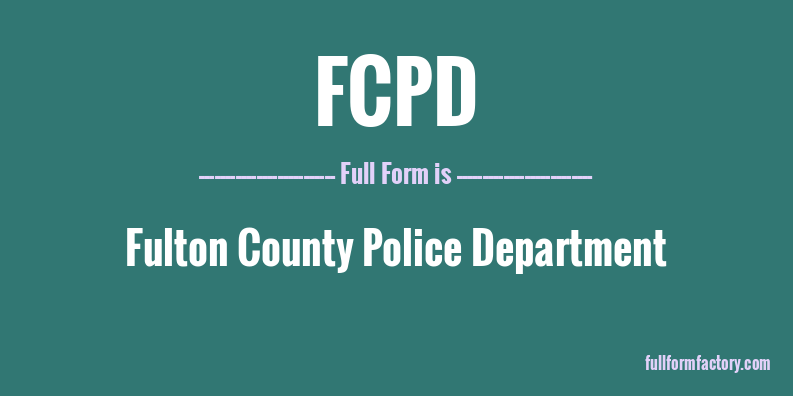 fcpd-full-form