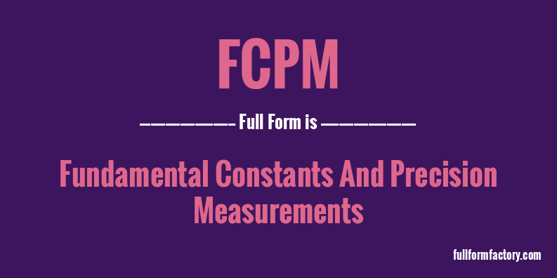 fcpm-full-form