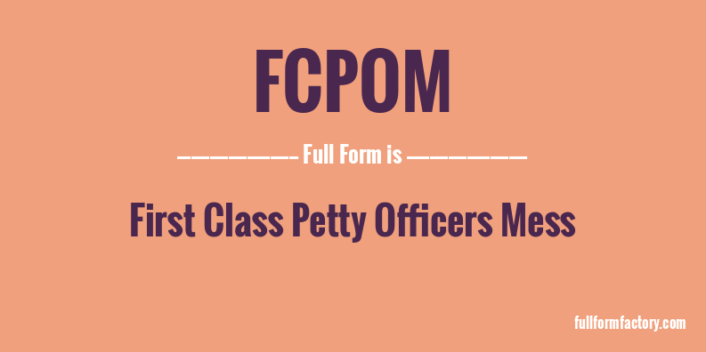 fcpom-full-form