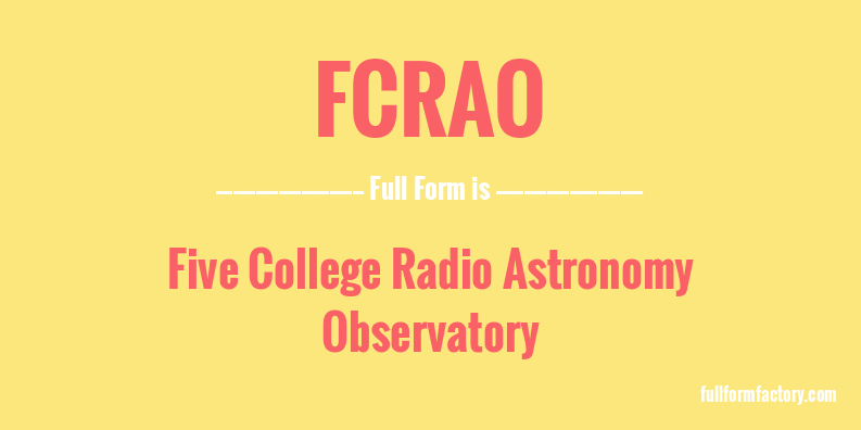 fcrao-full-form