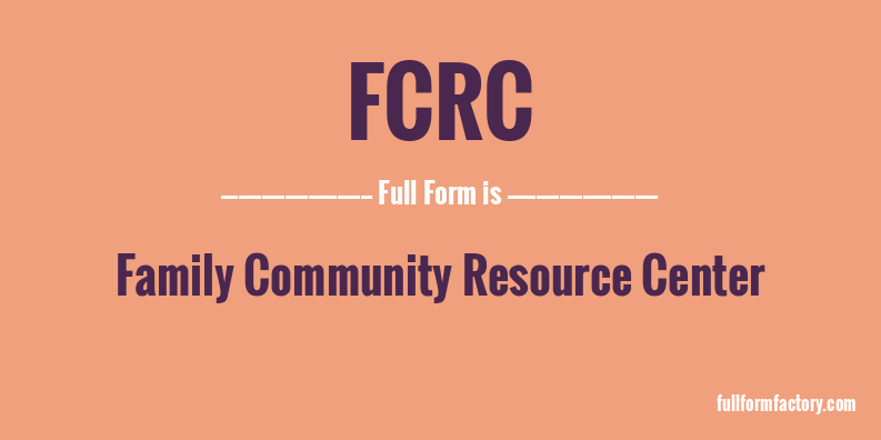 fcrc-full-form