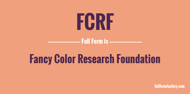 fcrf-full-form