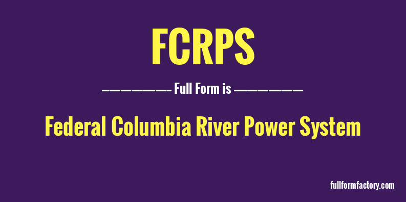 fcrps-full-form