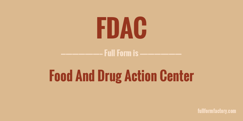fdac-full-form