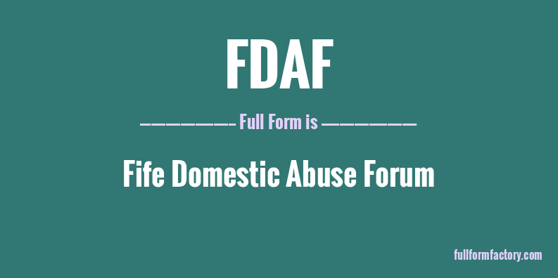 fdaf-full-form