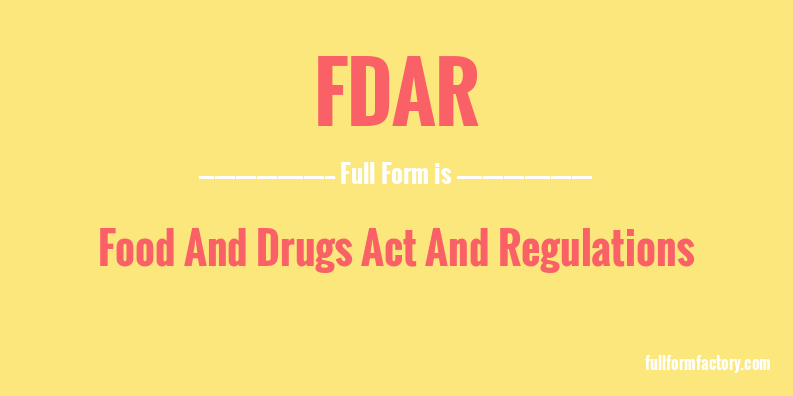 fdar-full-form