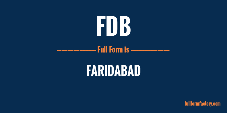 fdb-full-form