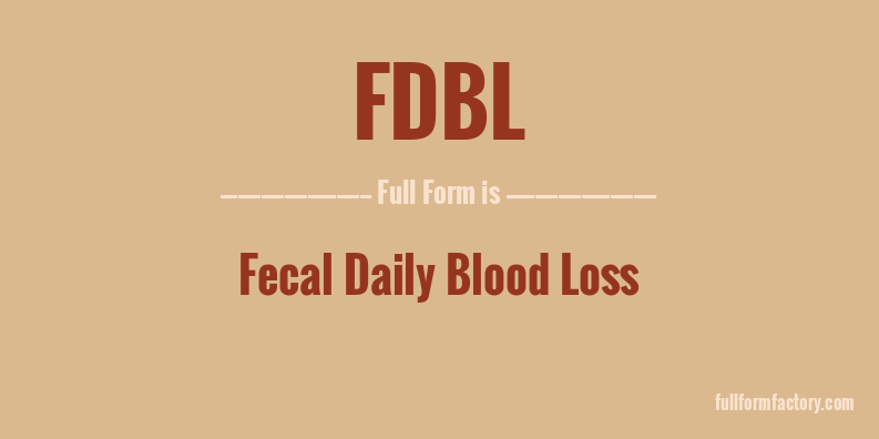 fdbl-full-form